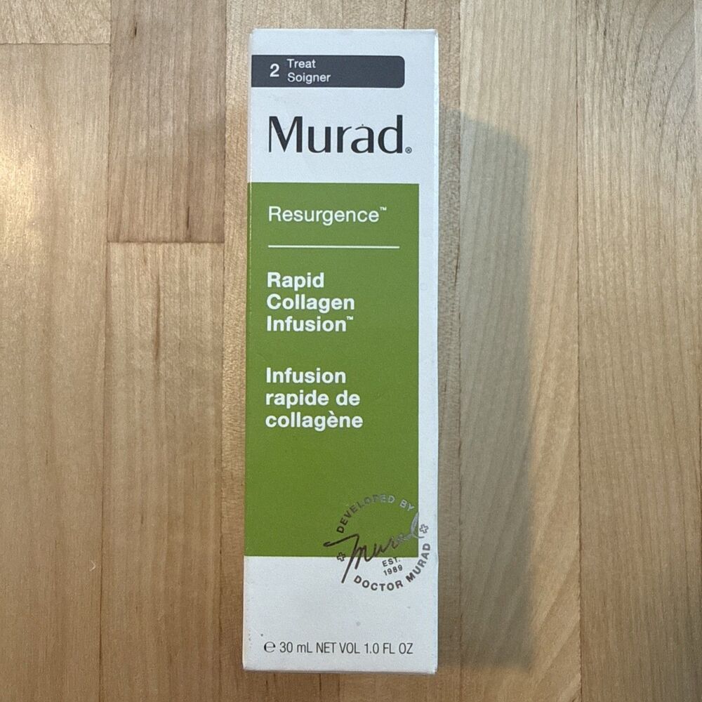 NEW IN BOX Murad Resurgence Rapid Collagen Infusion Firming Face Serum 30mL
